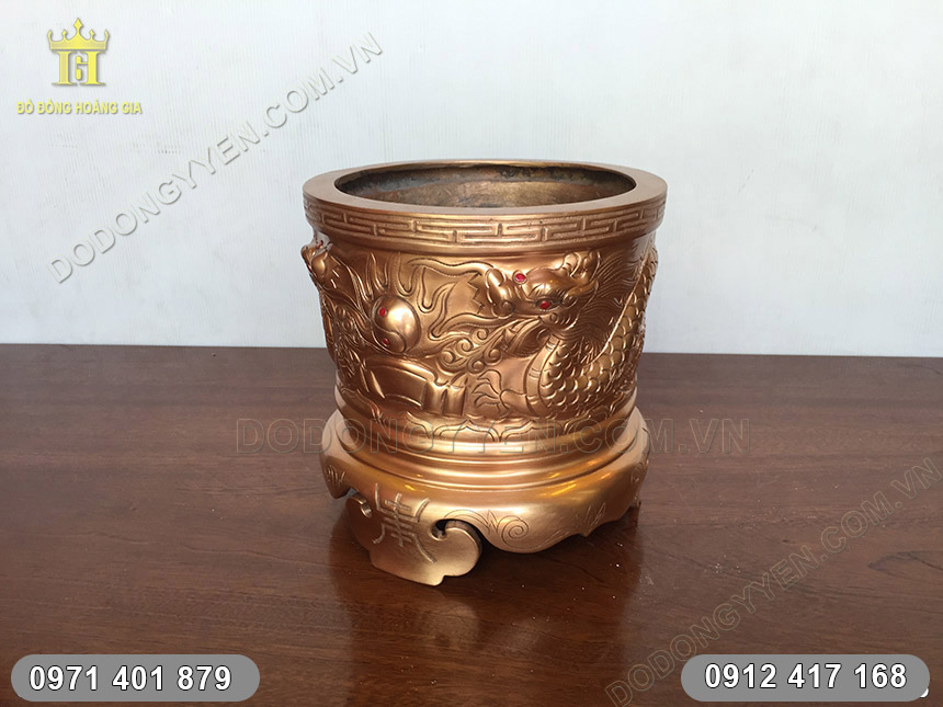B&aacute;t Hương Đồng Rồng Chầu Mặt Nguyệt đường k&iacute;nh 20cm